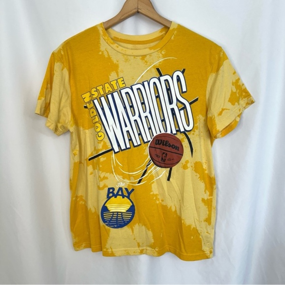 Golden State Warriors NBA Mens Yellow The Bay Old Gold Wilson Basketball T-Shirt